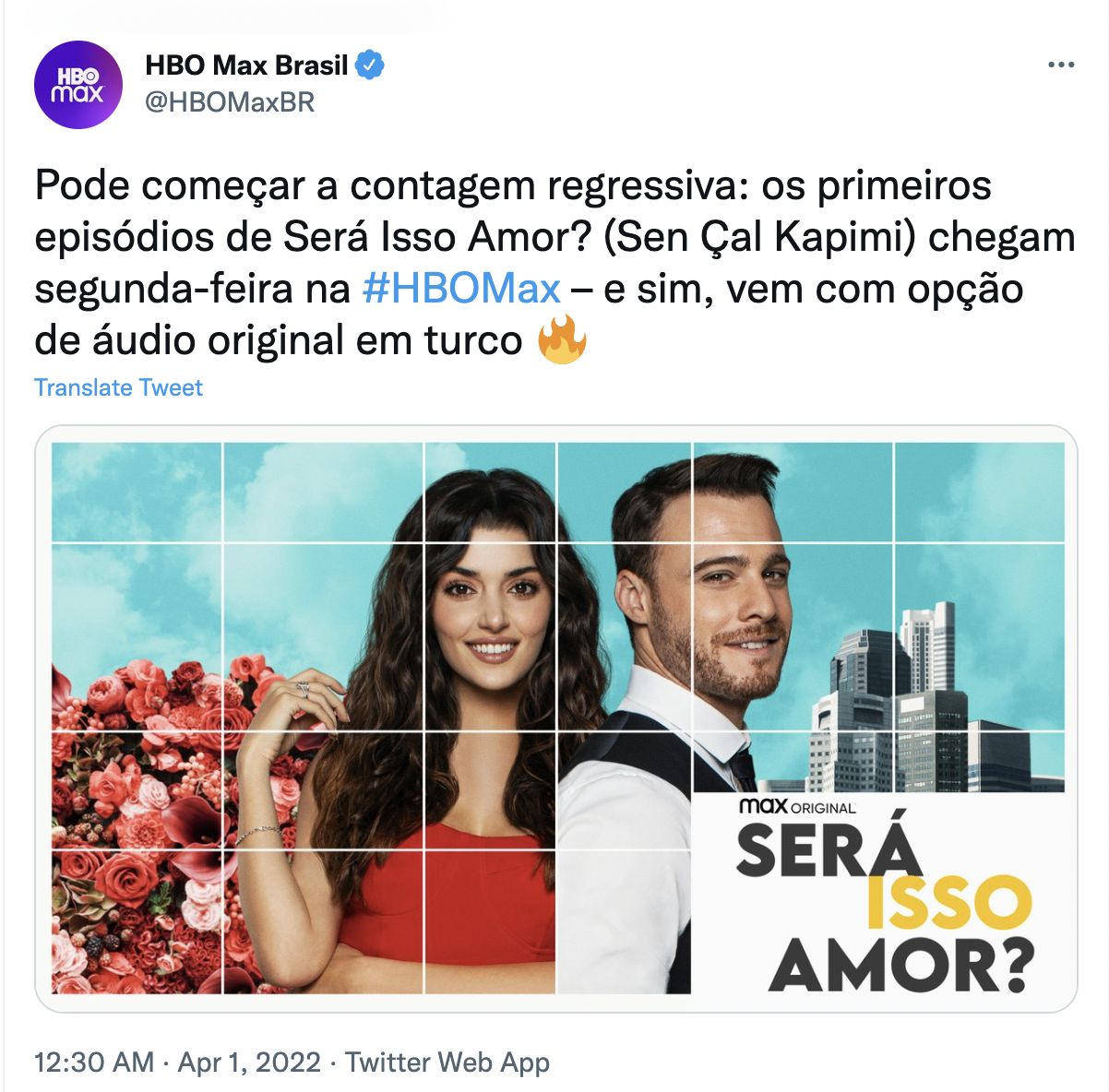 Da Turquia para o Mundo: Será Isso Amor? na HBO Max